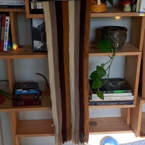 Vintage Brown Stripped Scarf